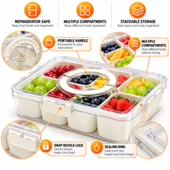 Multi Compartment Food Storage Box