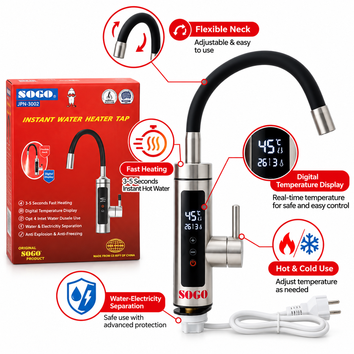 Instant Water Heater Tap